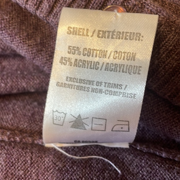 Silver Jeans Purple Cardigan with pocket and shoulder detailing - Picture 6 of 7